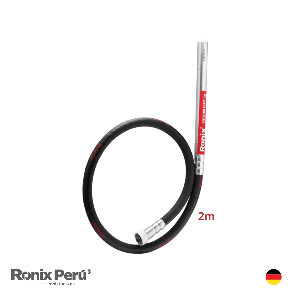 Ronix (23) Maguera 2m x 35mm Para Vibrador De Concreto RONIX 2420-3 - Imagen 1